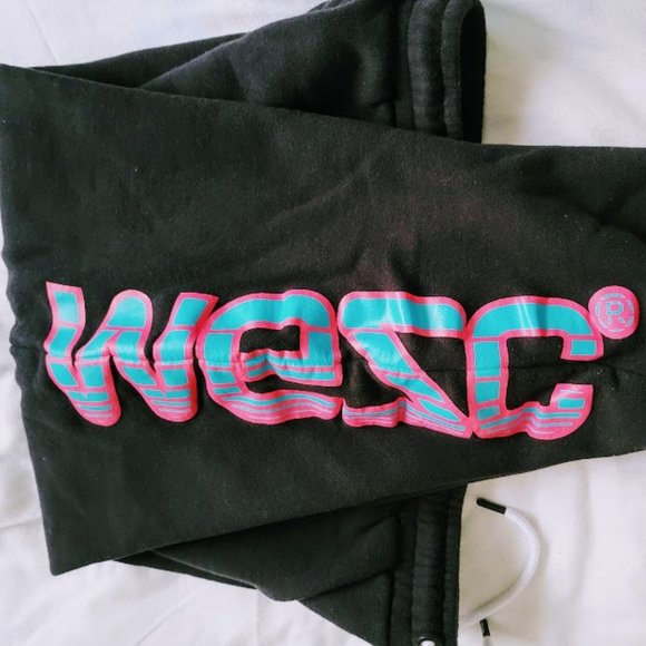 WESC joggers M/F black Male size M Female size L - Picture 2 of 3